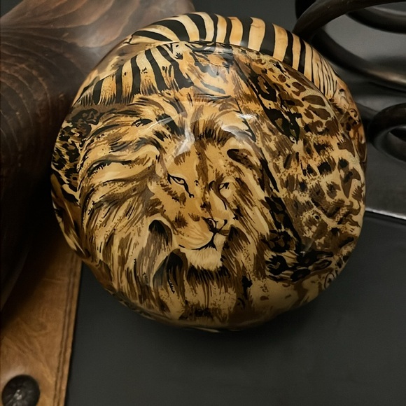 Safari Lion print covered dish Jewelry box - Picture 13 of 13